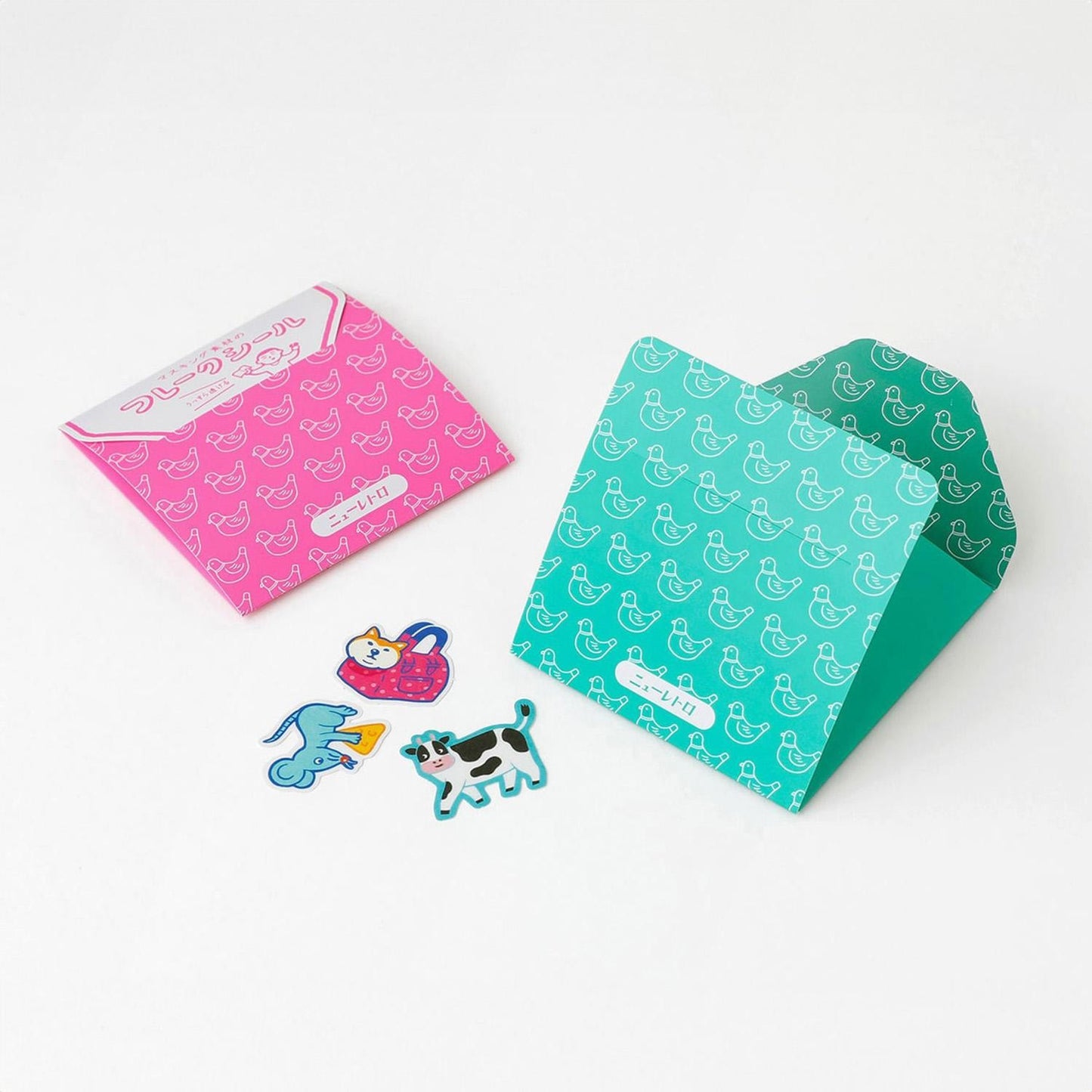 NEW RETRO Flake Stickers / C / Laid-Back Animals