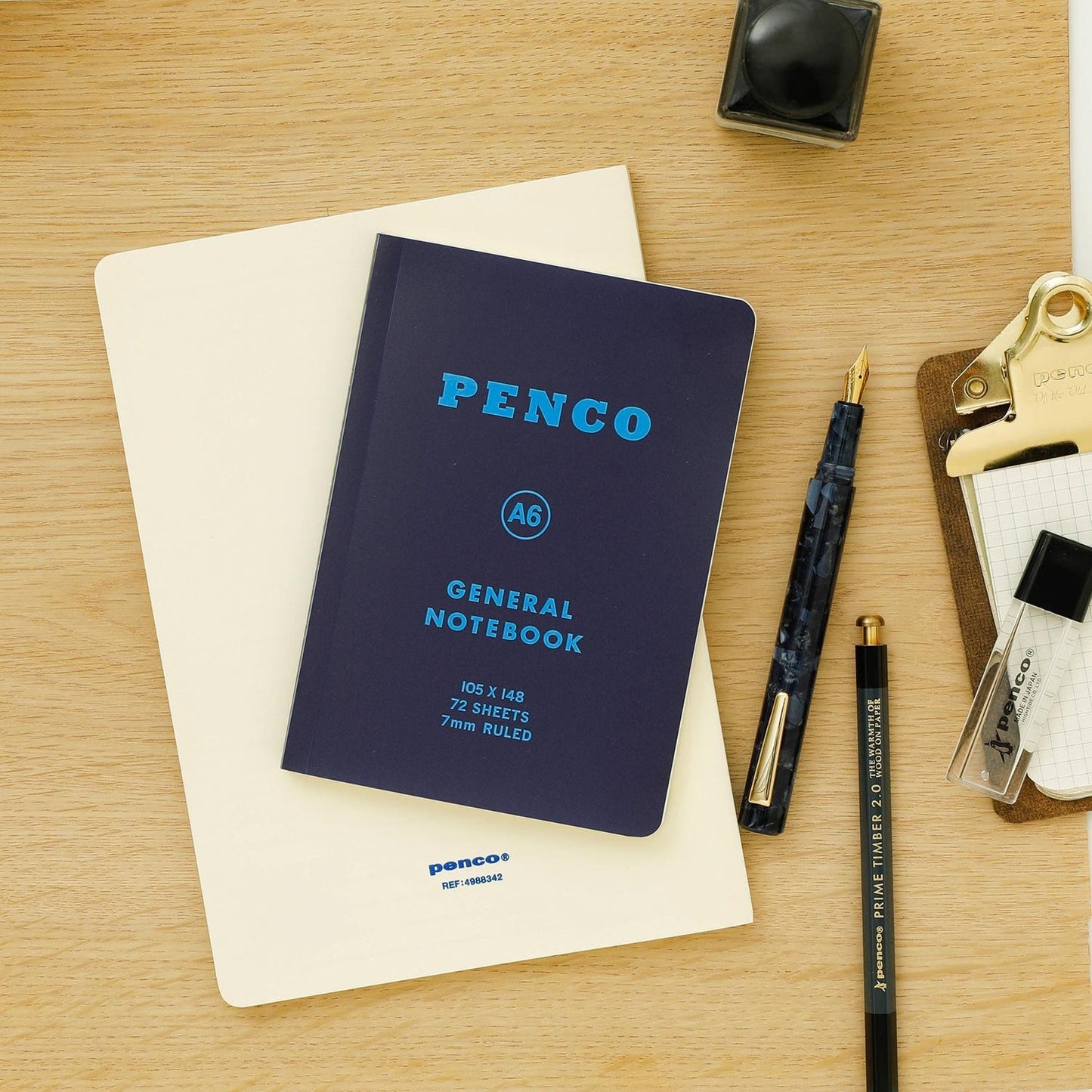 Soft PP Notebook A6 Ruled Navy