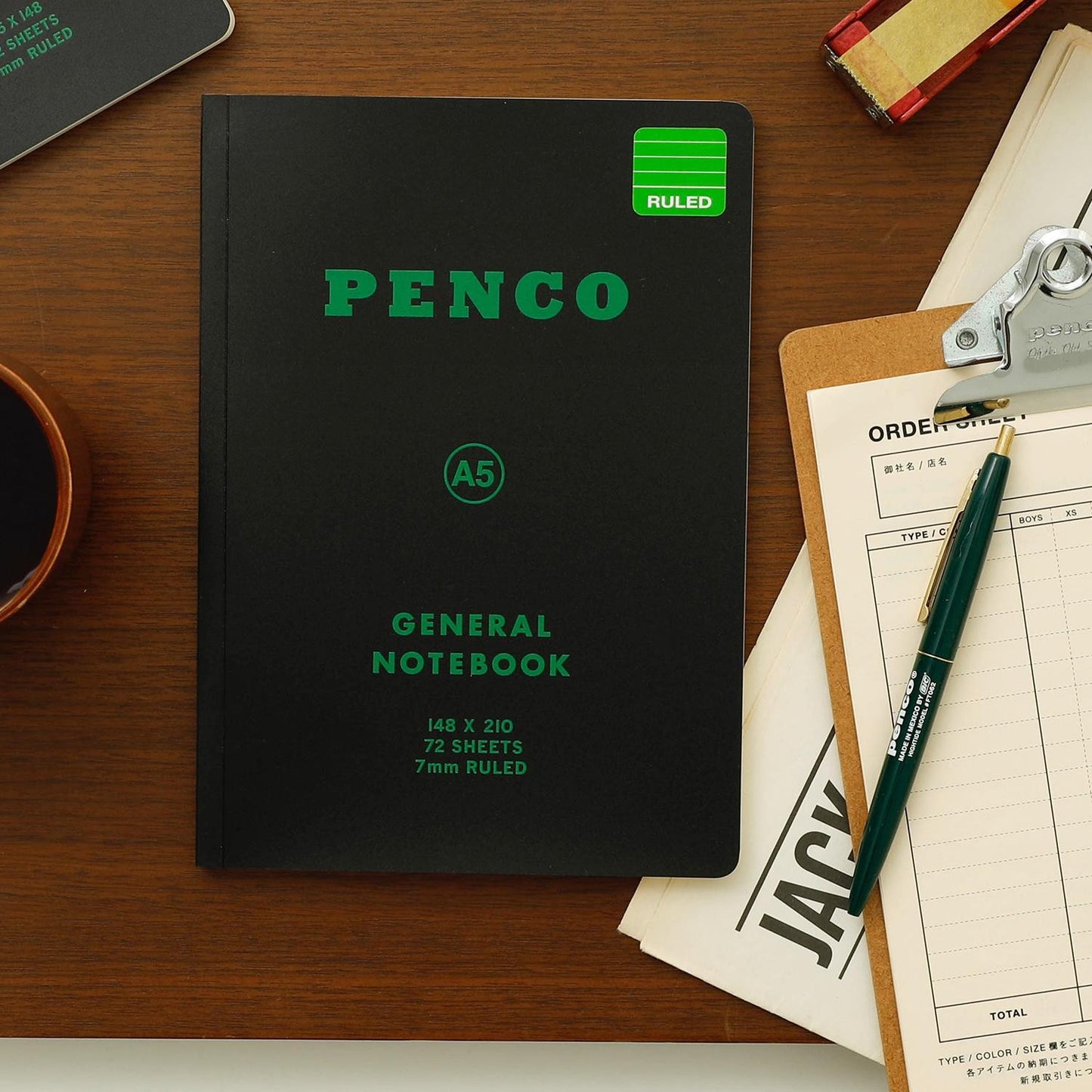 Penco - Soft PP Notebook A5 Ruled Notebooks & Notepads