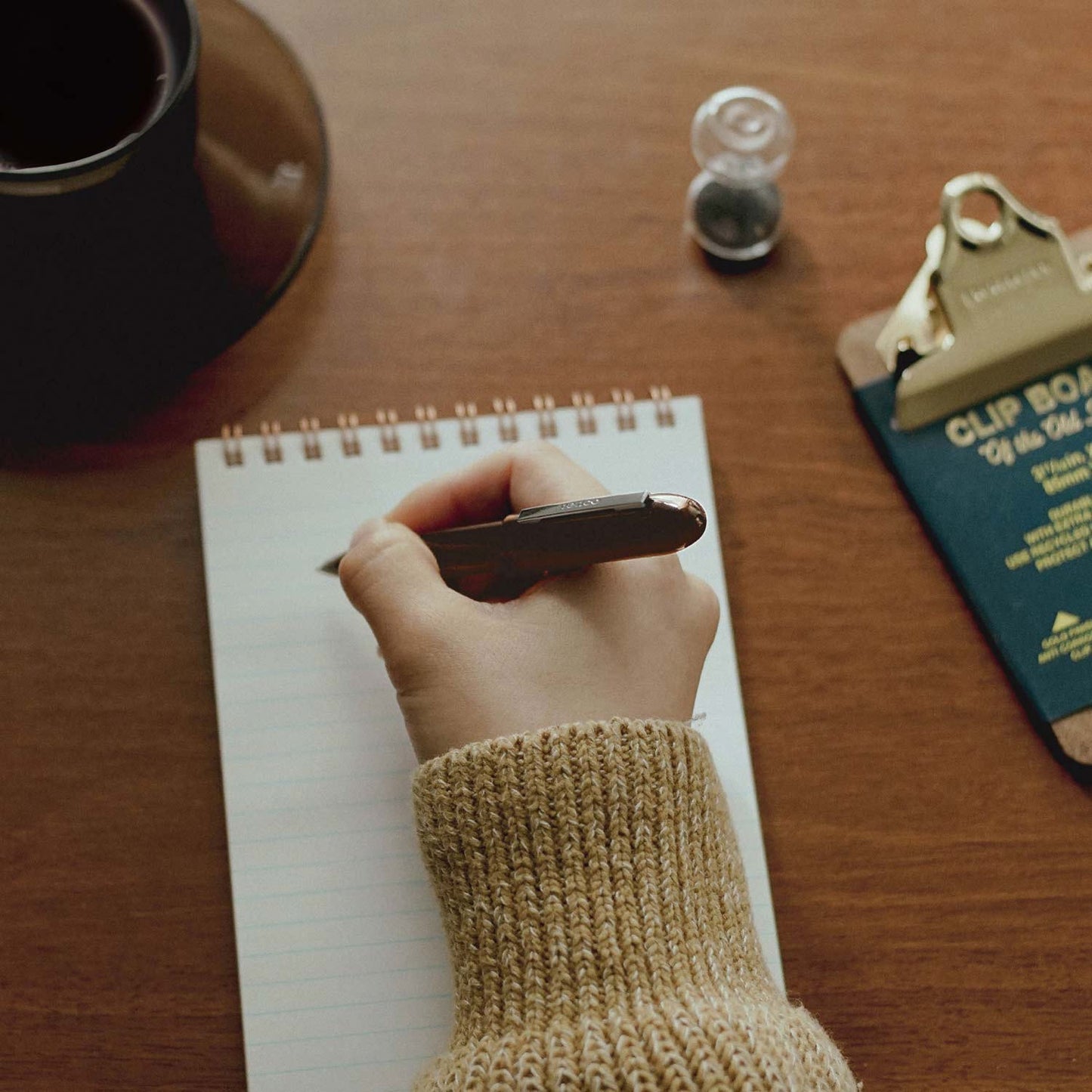 Bullet Ballpoint Pen Light Clear Brown
