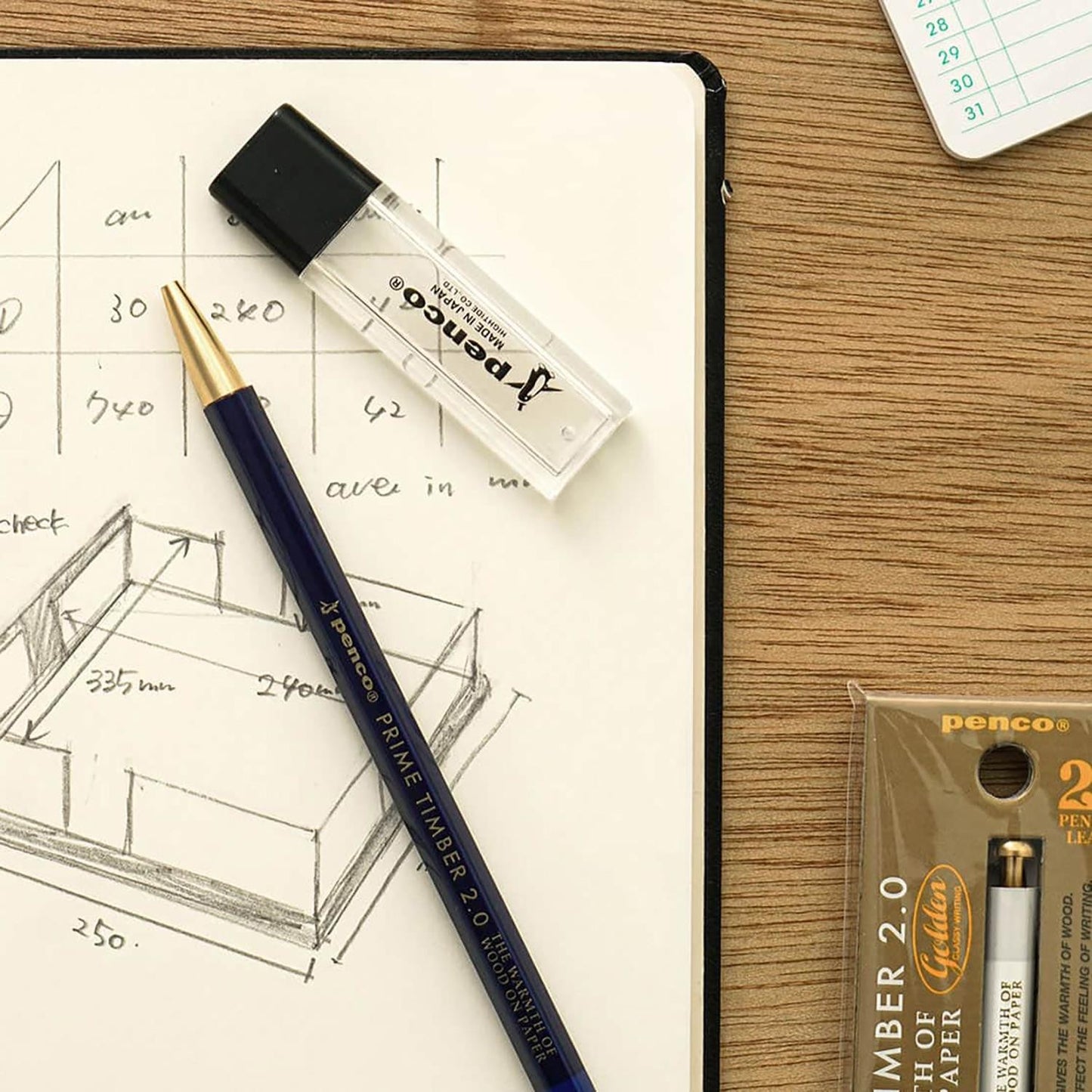 Penco - Prime Timber Brass Mechanical Pencils