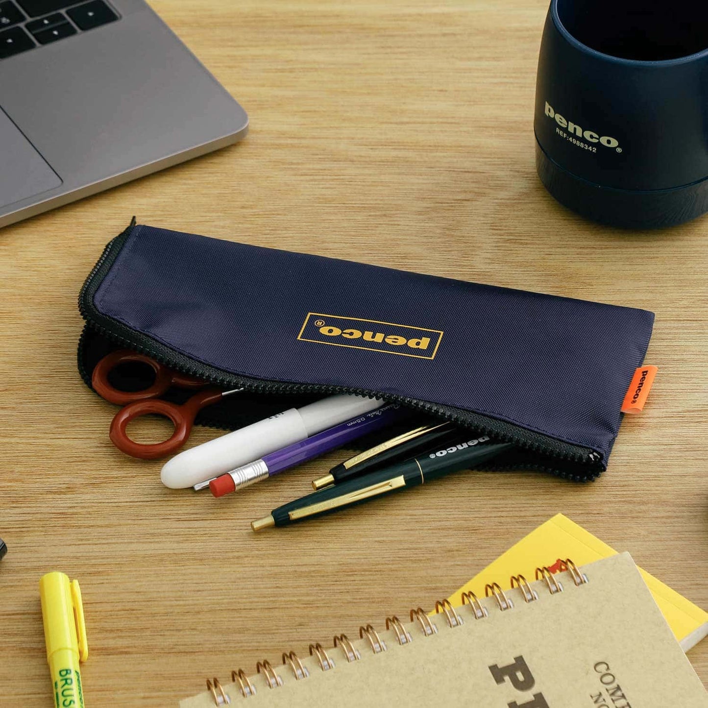 Flat Pen Case Navy