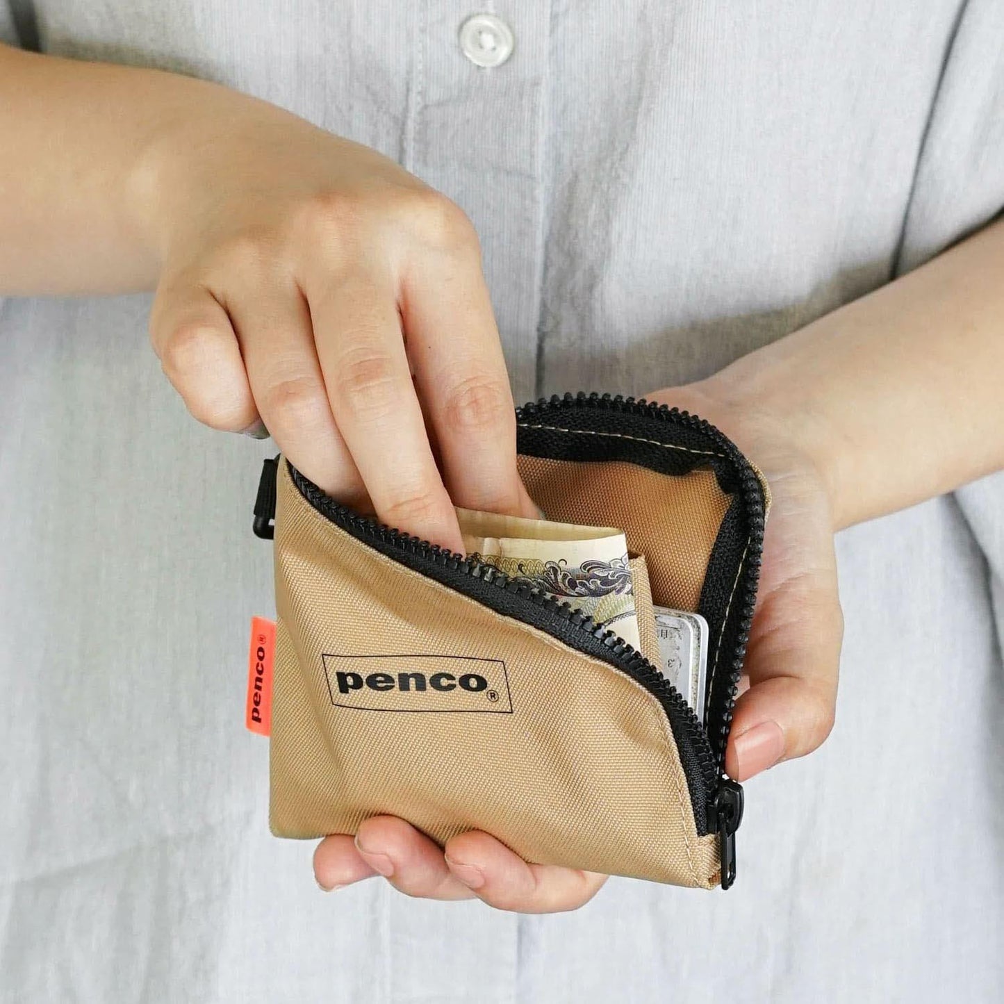 L-Zip Purse Dark Green