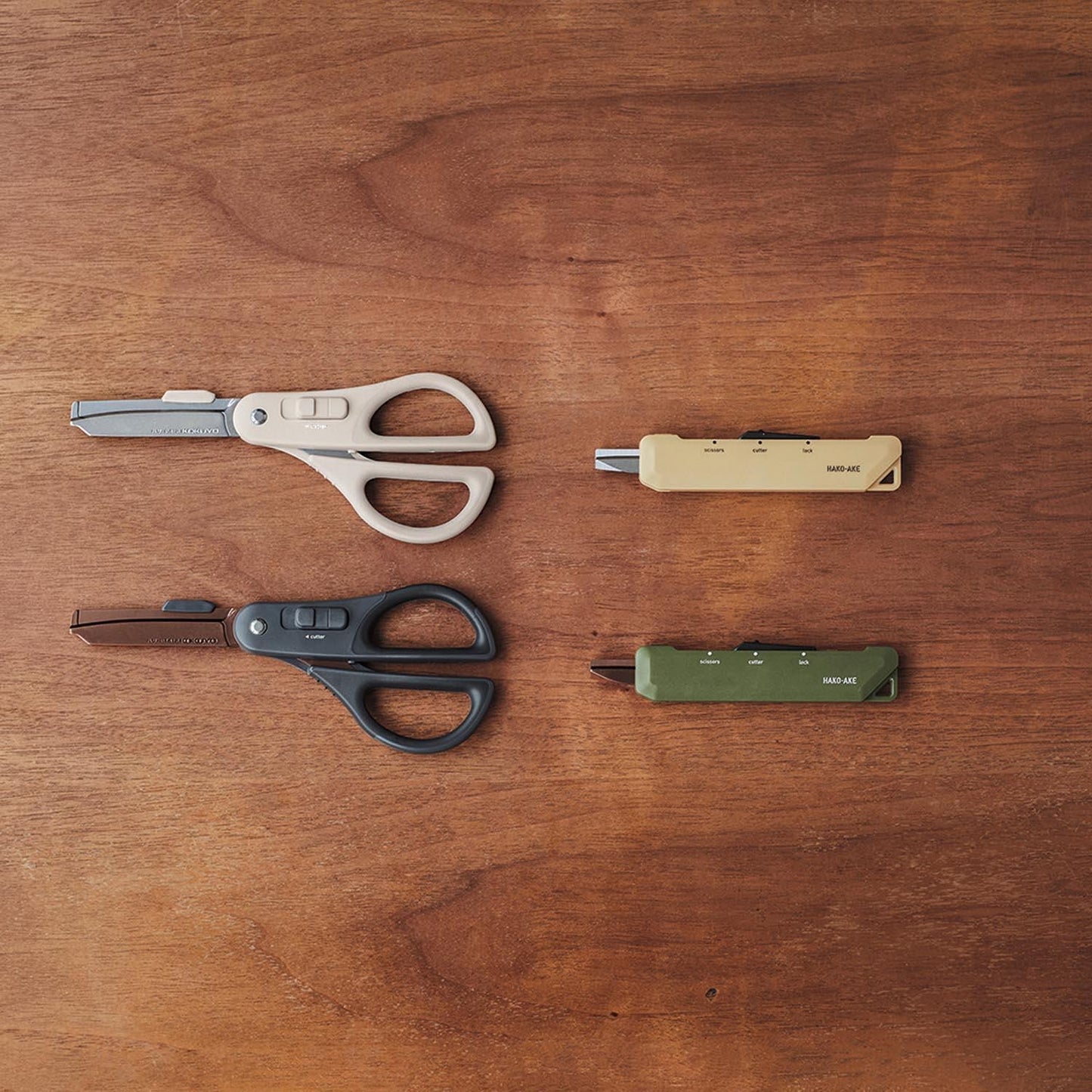 HAKOAKE 2 Way Portable Scissors Beige