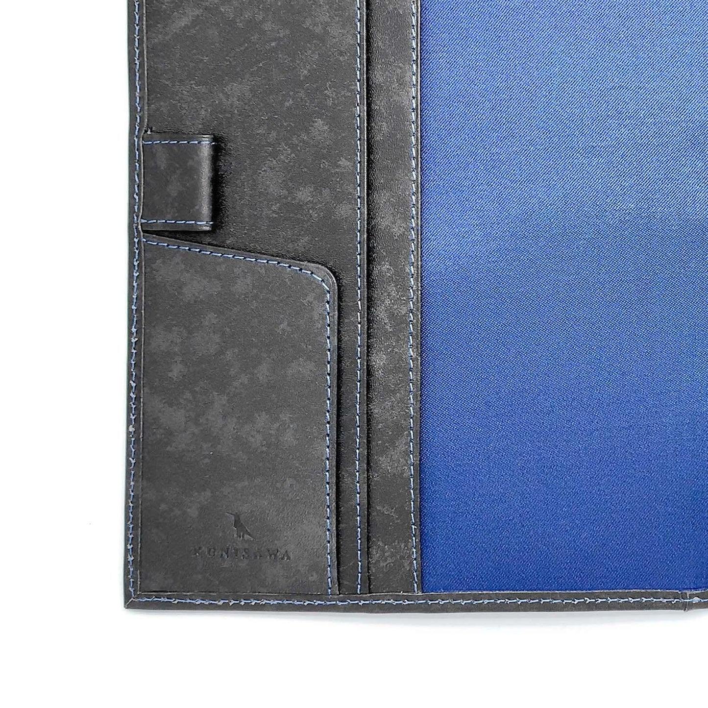 LEATHER FIND NOTE COVER ANTIQUE SHADE LEATHER CUSTOM GREY