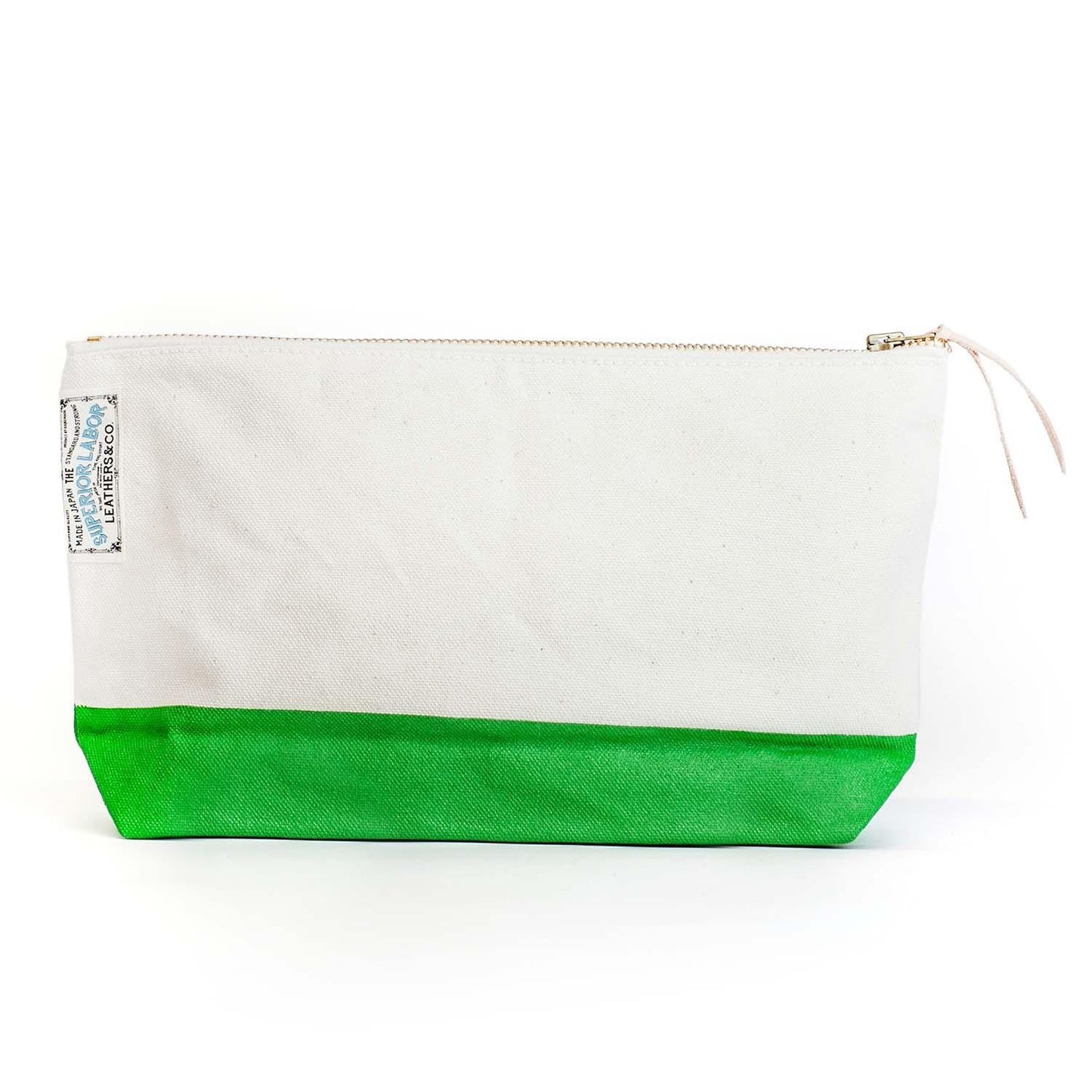 Cotton Canvas Pouch #04 Yellowish Green