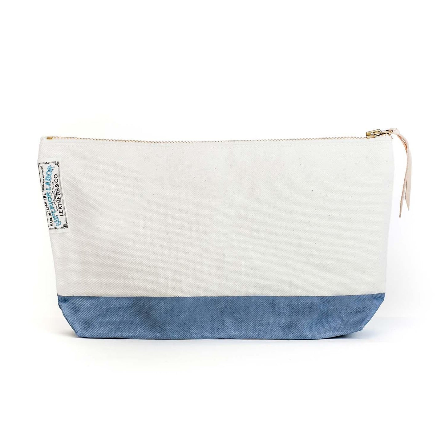 Cotton Canvas Pouch #04 Blue Gray