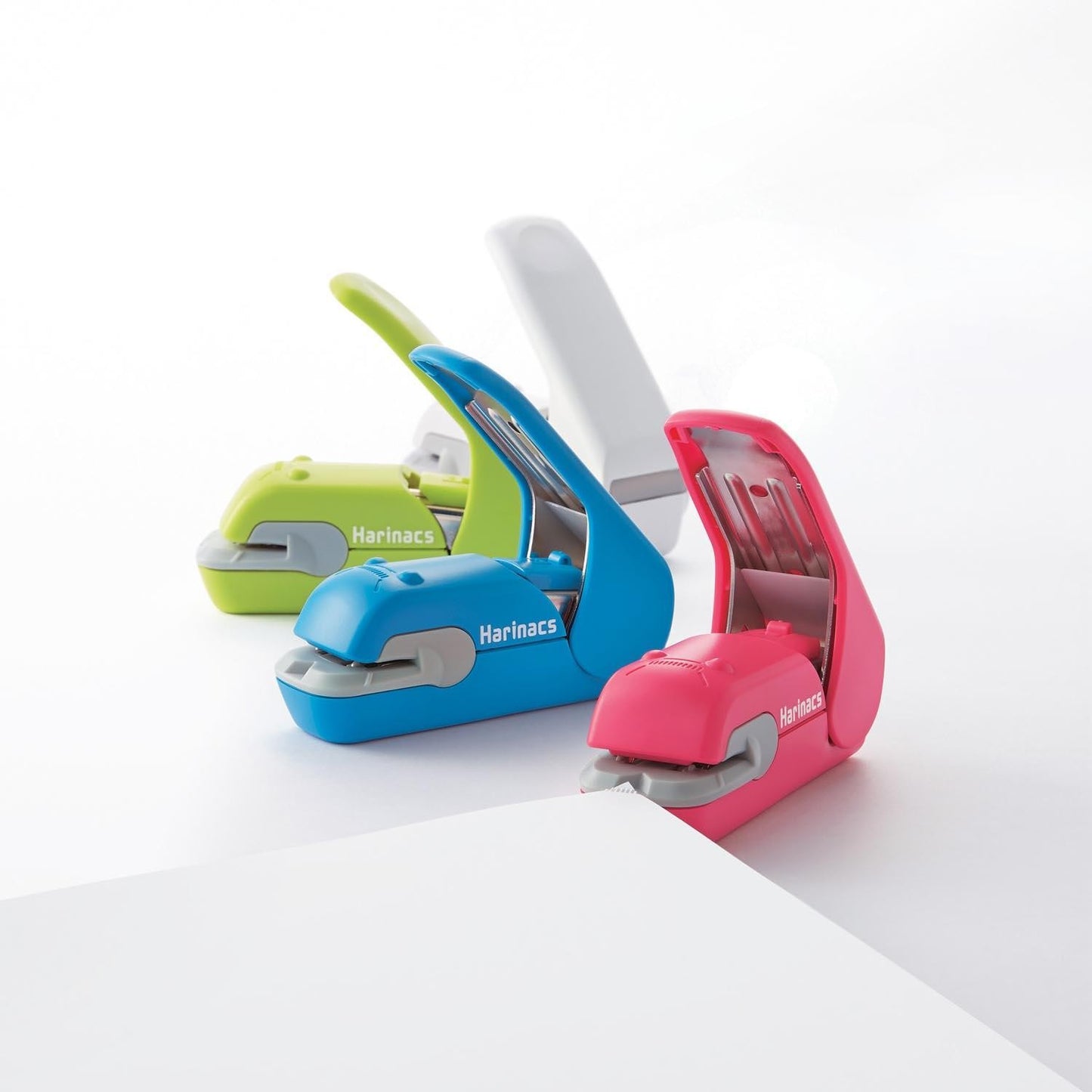 Stapleless Stapler Harinacs Press type 5 Sheets Blue