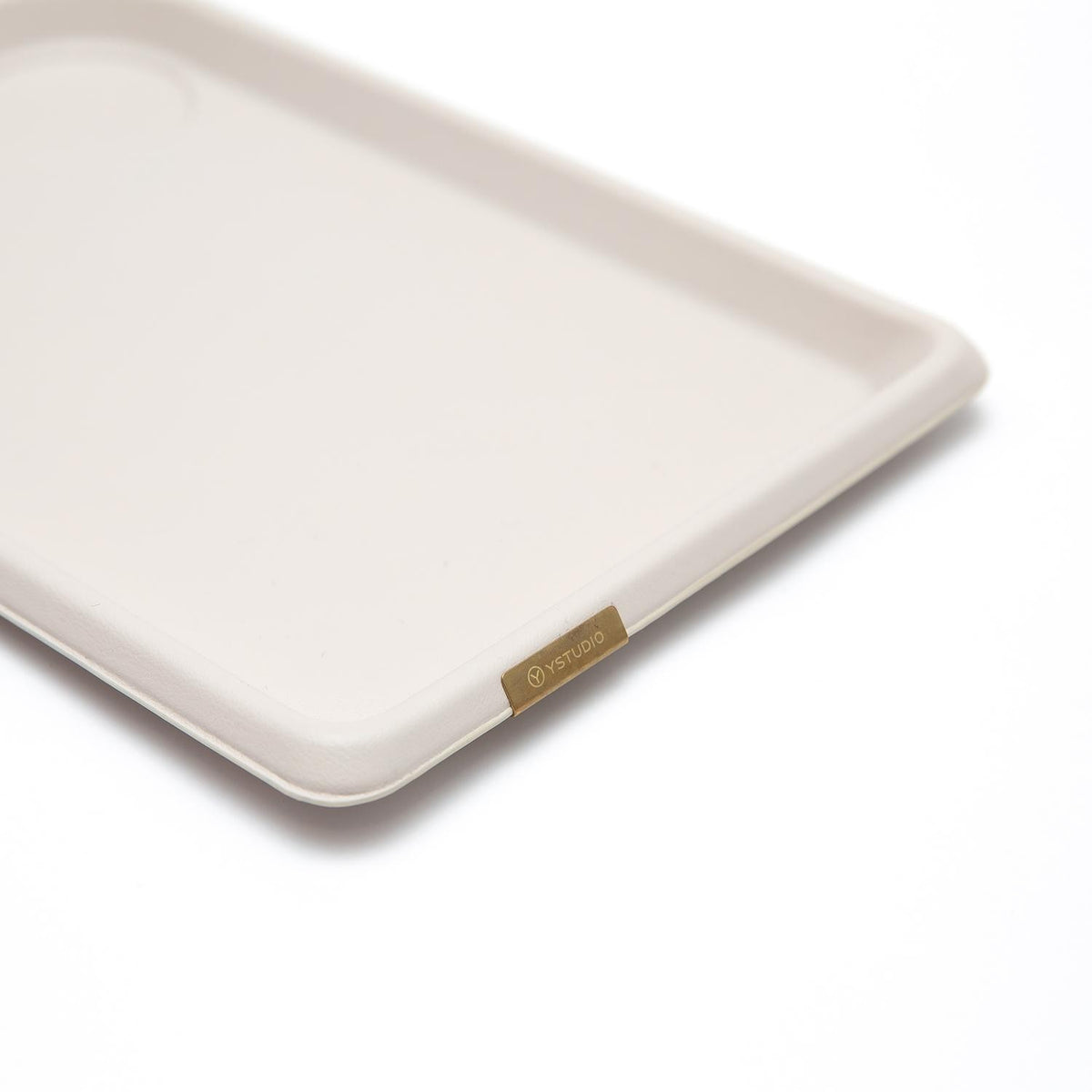 YSTUDIO Classic Reflect - Eco Leather Tray-Colonnade Gray L