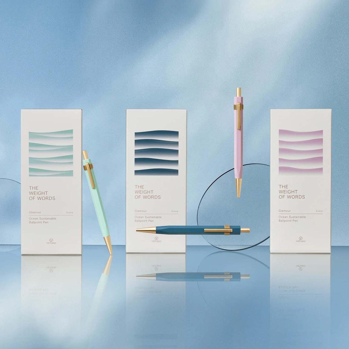 Glamour Evolve - Ocean Sustainable Ballpoint Pen (Sea Indigo)