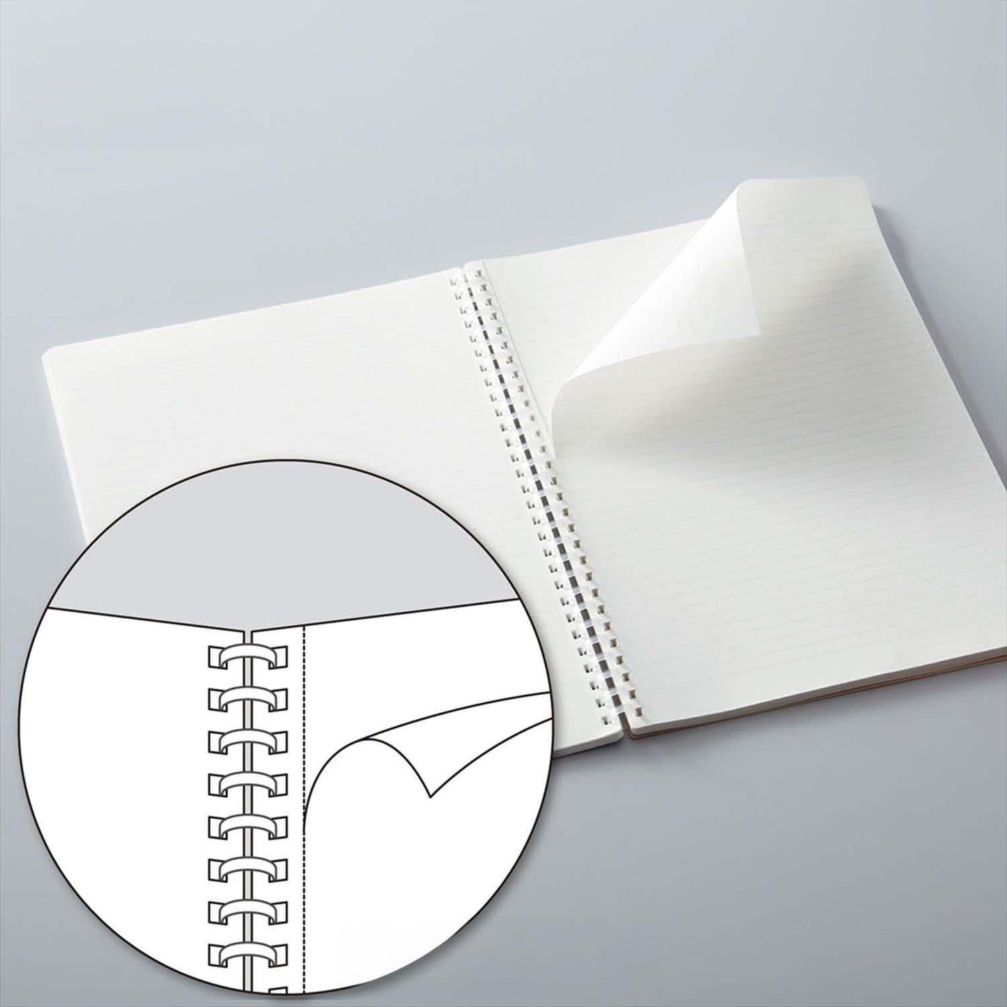 Soft Ring Notebook A5 Dot Grid Clear