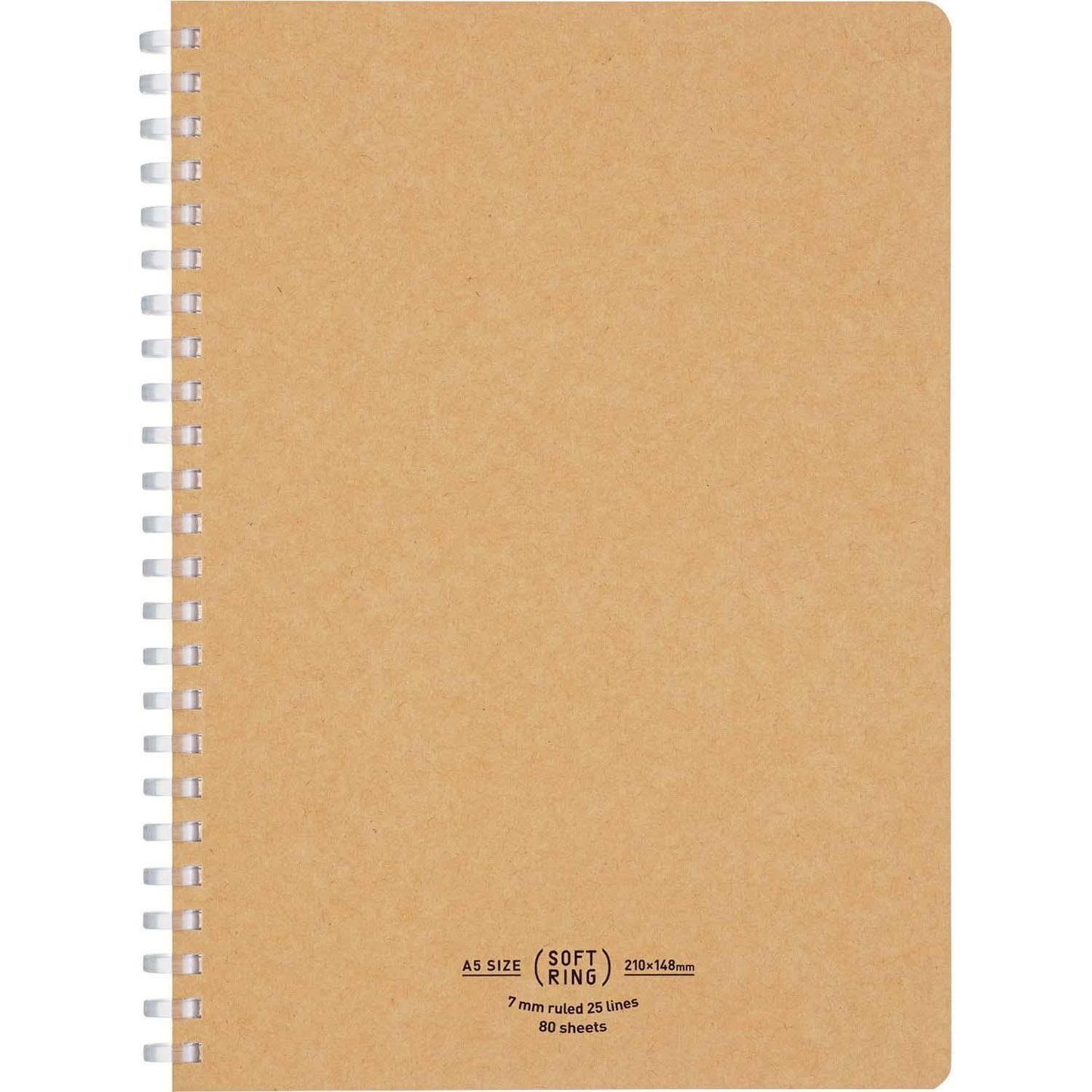 KOKUYO Soft Ring Notebook A5 Natural Notebooks & Notepads
