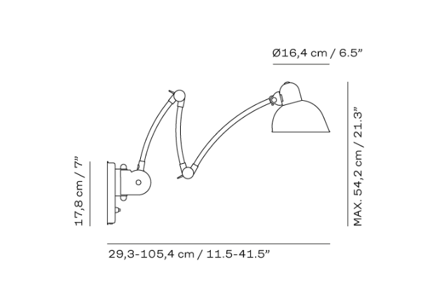 KAISER IDELL™ WALL LAMP 6559-W - Black