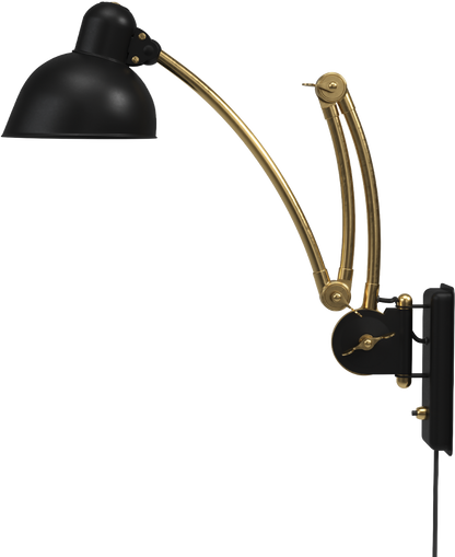 KAISER IDELL™ WALL LAMP 6559-W - Matt black & Brass