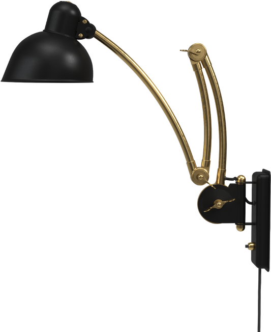 KAISER IDELL™ WALL LAMP 6559-W - Matt black & Brass