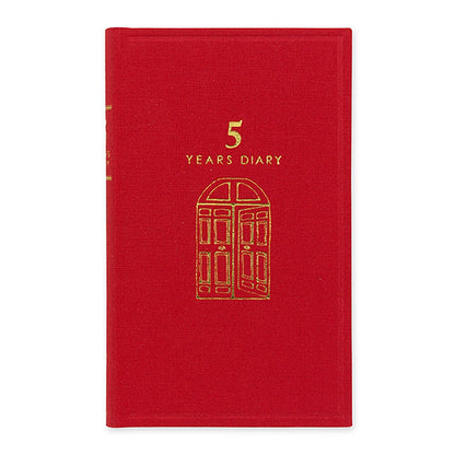 Diary 5 years Gate Red