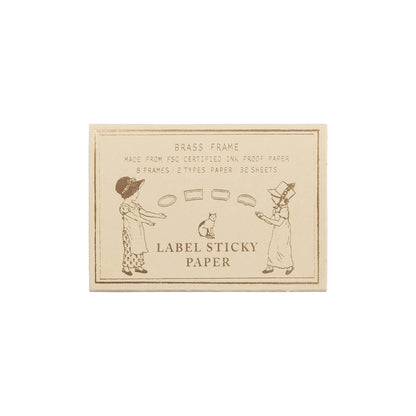 TROLLS PAPER Label sticky paper - Brass frame