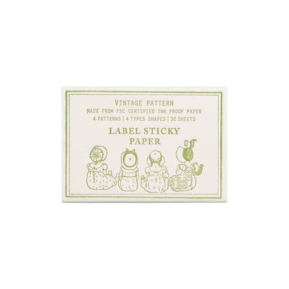 TROLLS PAPER Label sticky paper - Vintage pattern