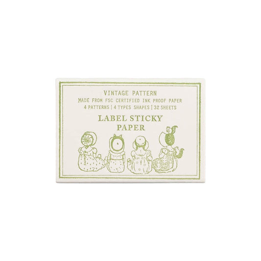 TROLLS PAPER Label sticky paper - Vintage pattern