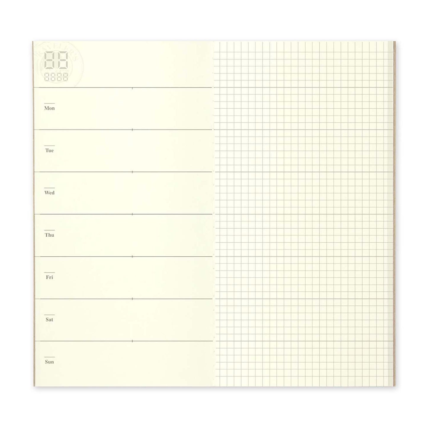 TN Regular 019 Refill Free Diary Weekly + Grid Notebook