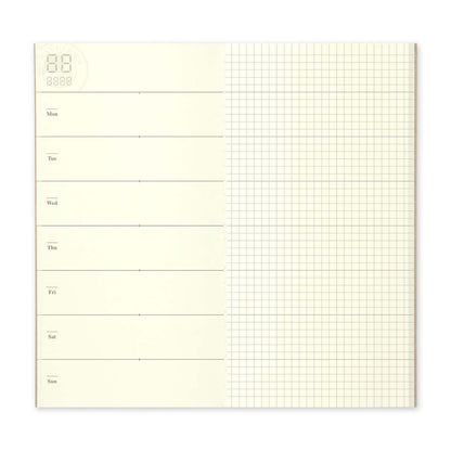 TN Regular 019 Refill Free Diary Weekly + Grid Notebook
