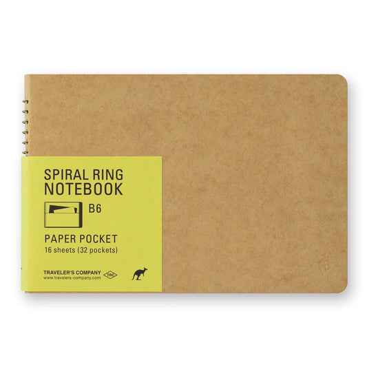 TRC SPIRAL RING NOTEBOOK (B6) Paper Pocket