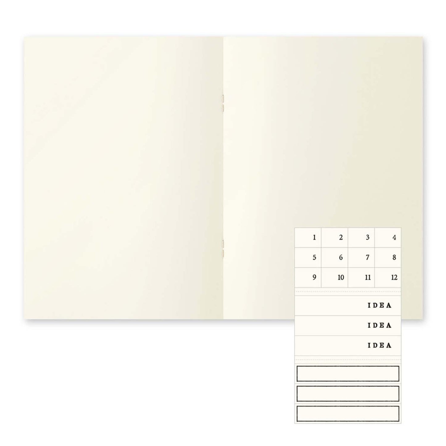 MD Notebook Light (A5) Blank 3pcs Pack A