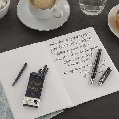 Parker Long Cartridges, blue ink