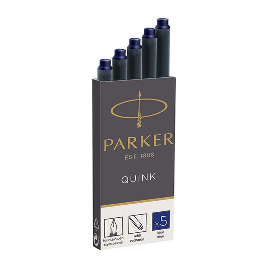 Parker Long Cartridges, blue ink