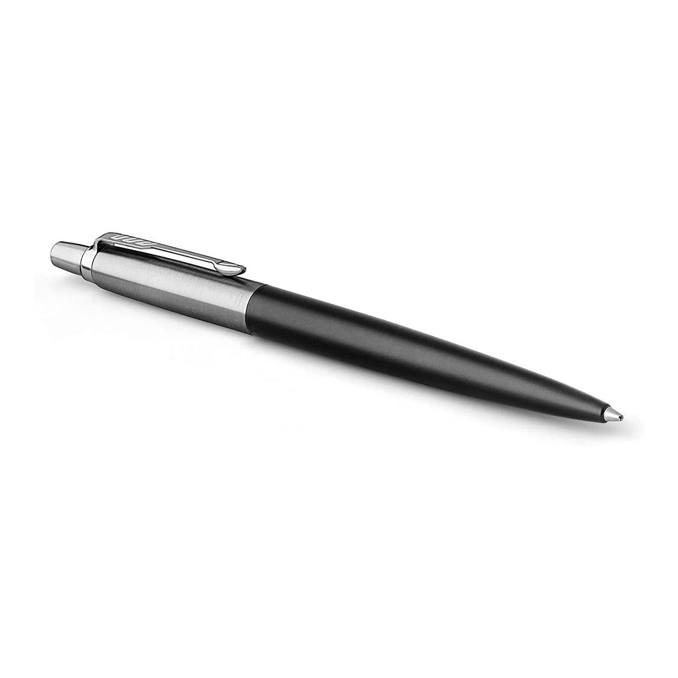 Parker Jotter Core Bond Street Black Chrome Colour Trim Ballpoint