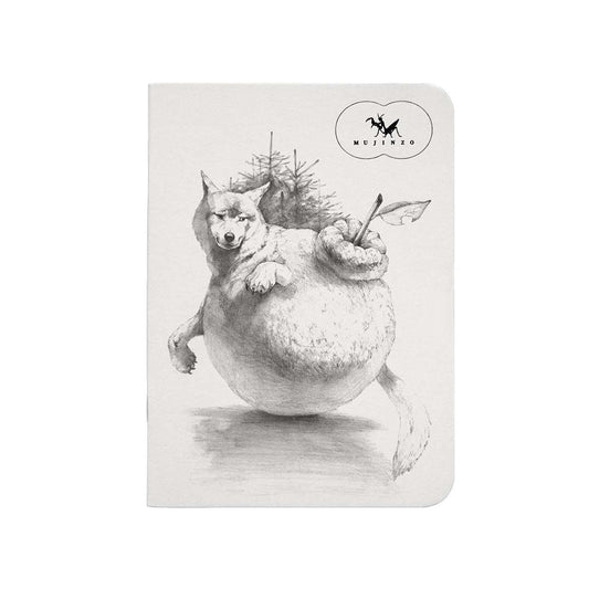 MUJINZO Notebook A6 Dekopon Citrus Wolf