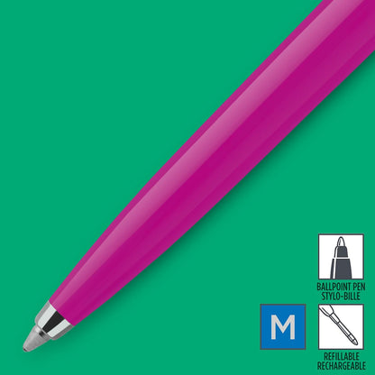 Parker Jotter Originals Magenta Chrome Colour Trim Ballpoint Pen Blister