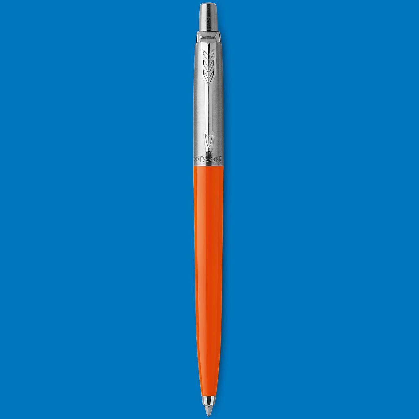 Parker Jotter Originals Orange Chrome Colour Trim Ballpoint Pen Blister