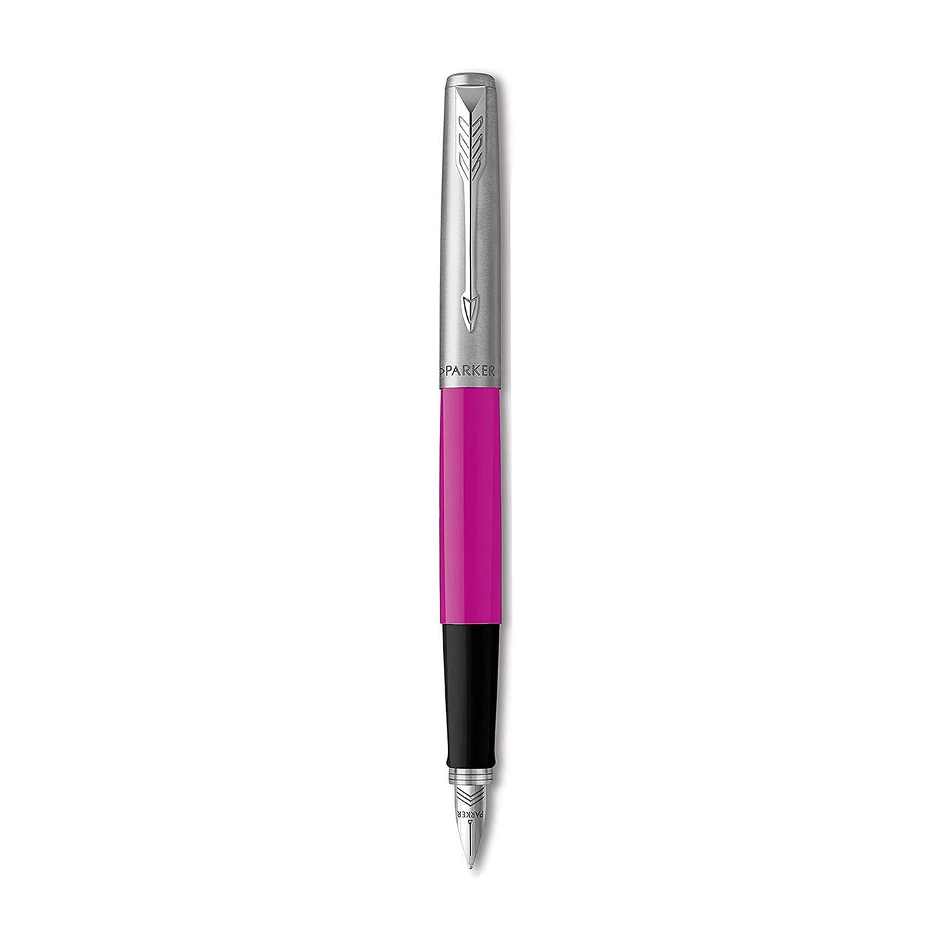 Parker Jotter Originals Magenta Chrome Color Trim M Fountain Pen