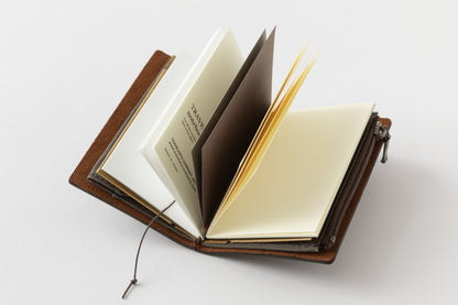 TRAVELER'S COMPANY Traveler's Notebook Card Size 20th Anniversary Set Brown