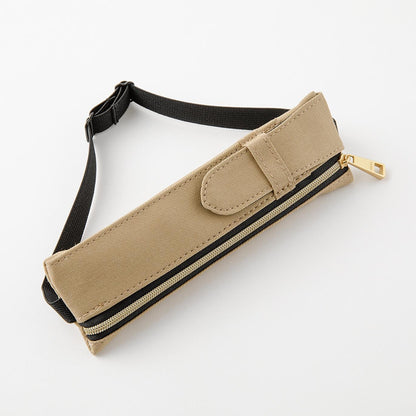 Book Band Pen Case (B6 - A5) Beige