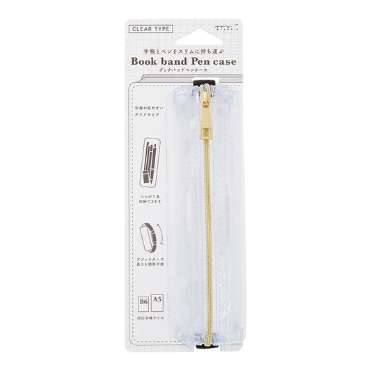 Book Band Pen Case (B6 - A5) Clear A