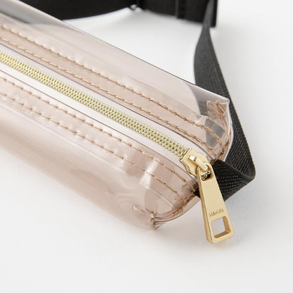 Book Band Pen Case (B6 - A5) Clear-Sepia