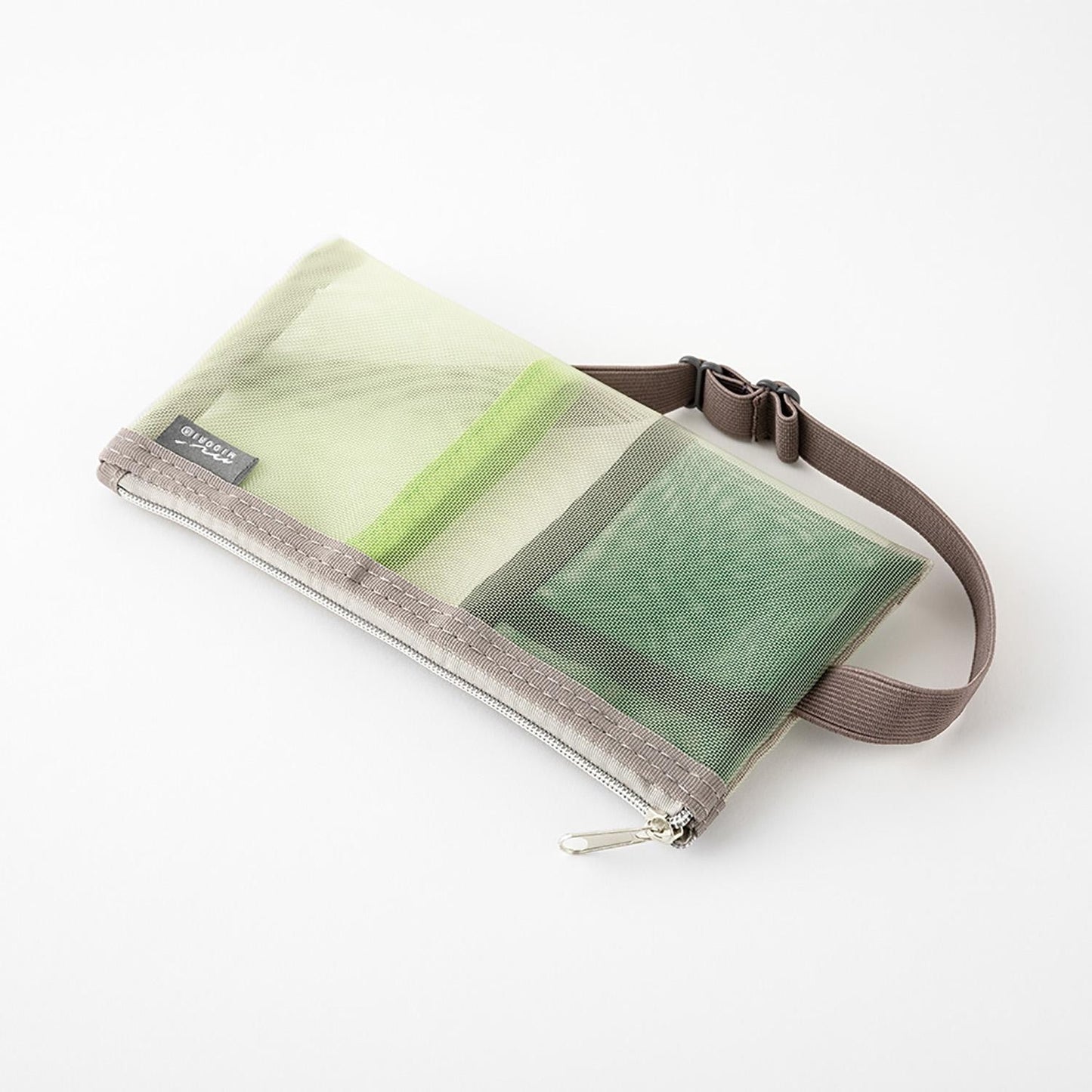 Book Band Pen Case for B6/A5 Mesh Green