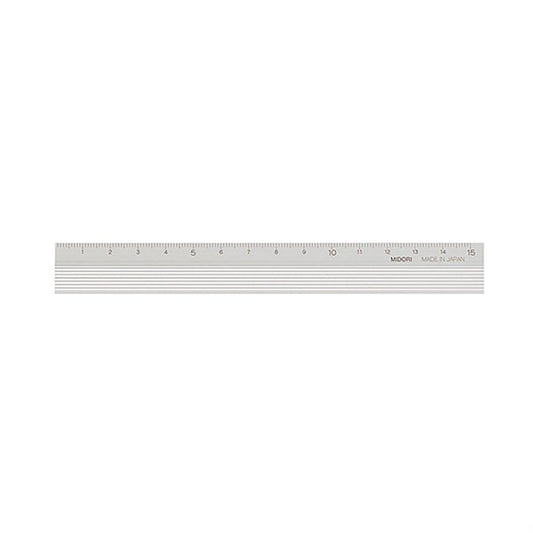 Aluminum Ruler 15cm Silver