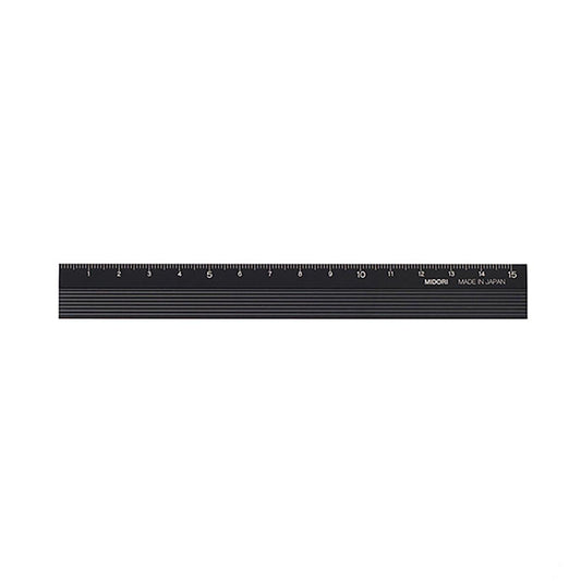 Aluminum Ruler 15cm Black