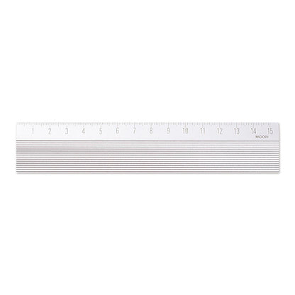 Aluminum Ruler (15cm) Non-Slip Silver