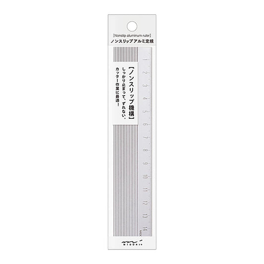 Aluminum Ruler (15cm) Non-Slip Silver