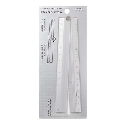 Aluminum Multiple Ruler (30cm) Silver A