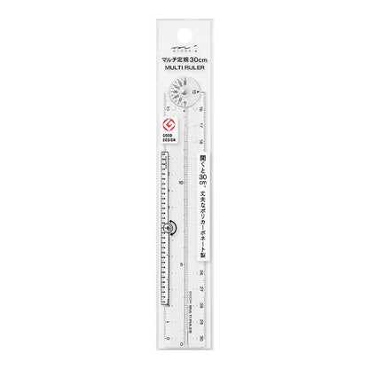Multi Ruler (30cm) Clear A