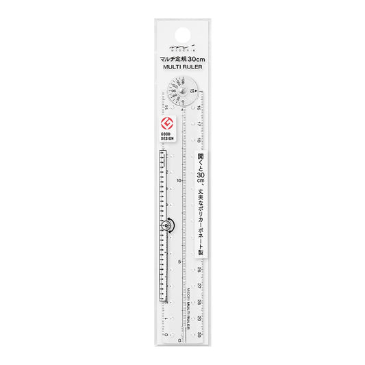 Multi Ruler (30cm) Clear A