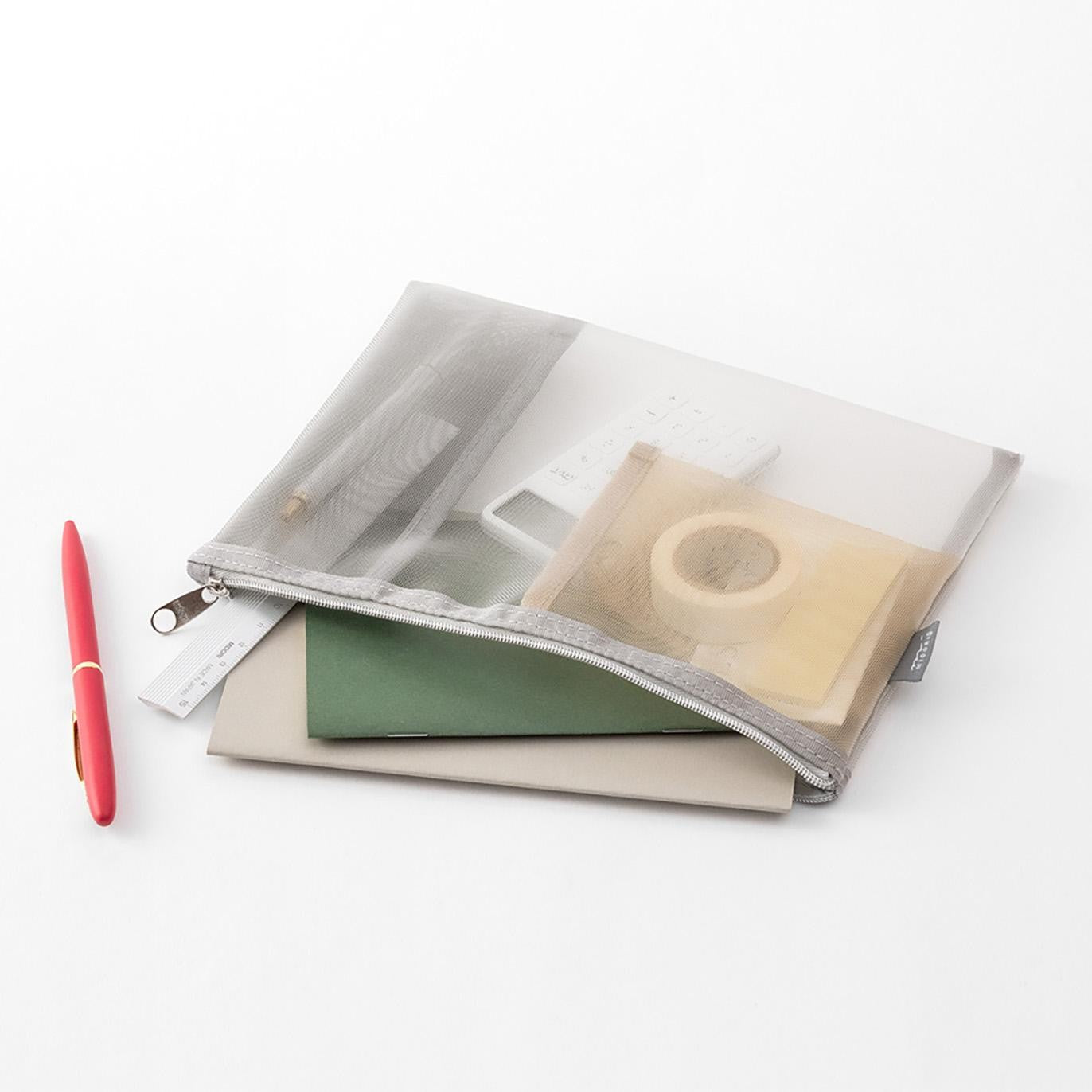 Pen & Tool Pouch Mesh Grey