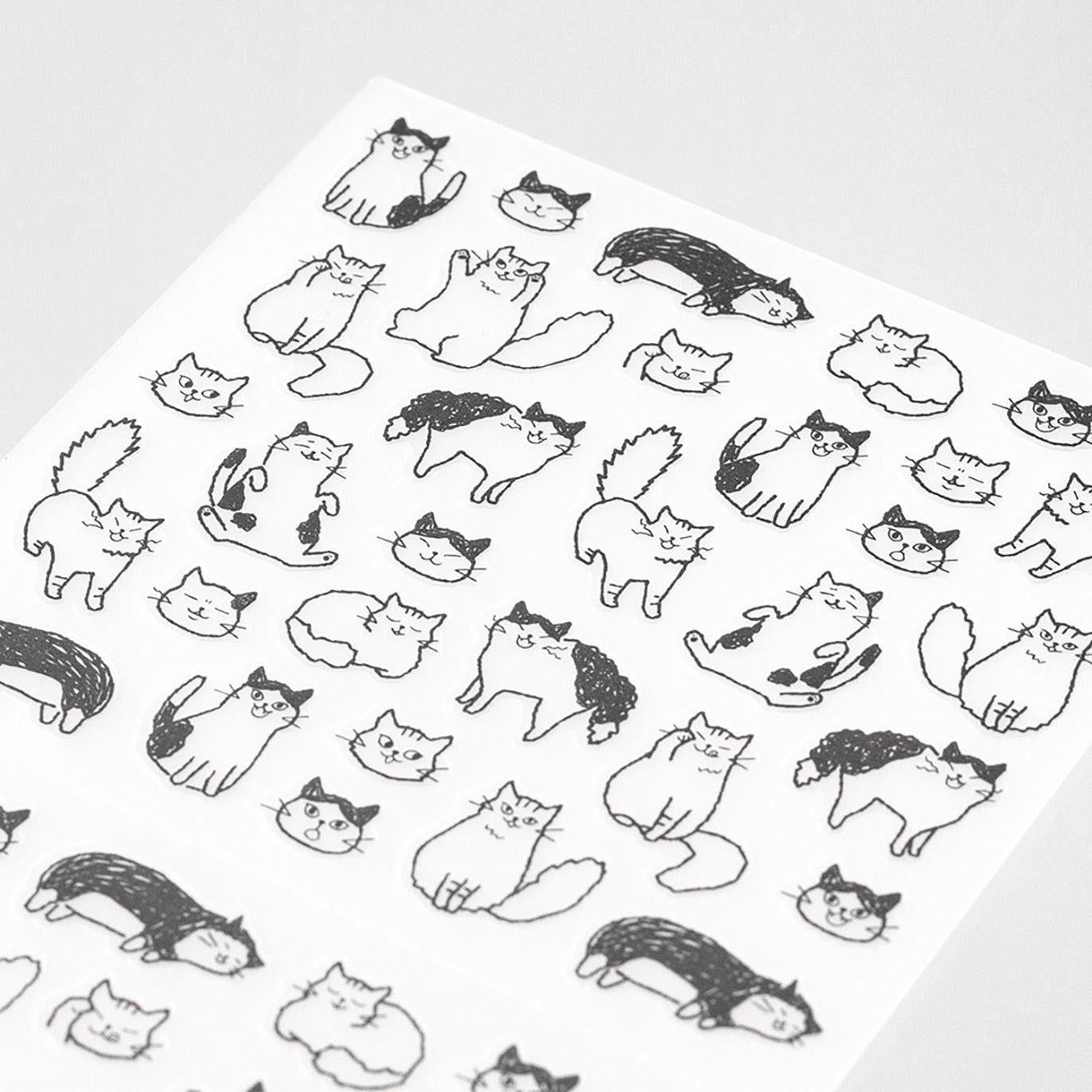 MIDORI Sticker 2554 Chat Cat