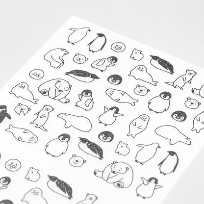 MIDORI Sticker 2555 Chat Sea Creature