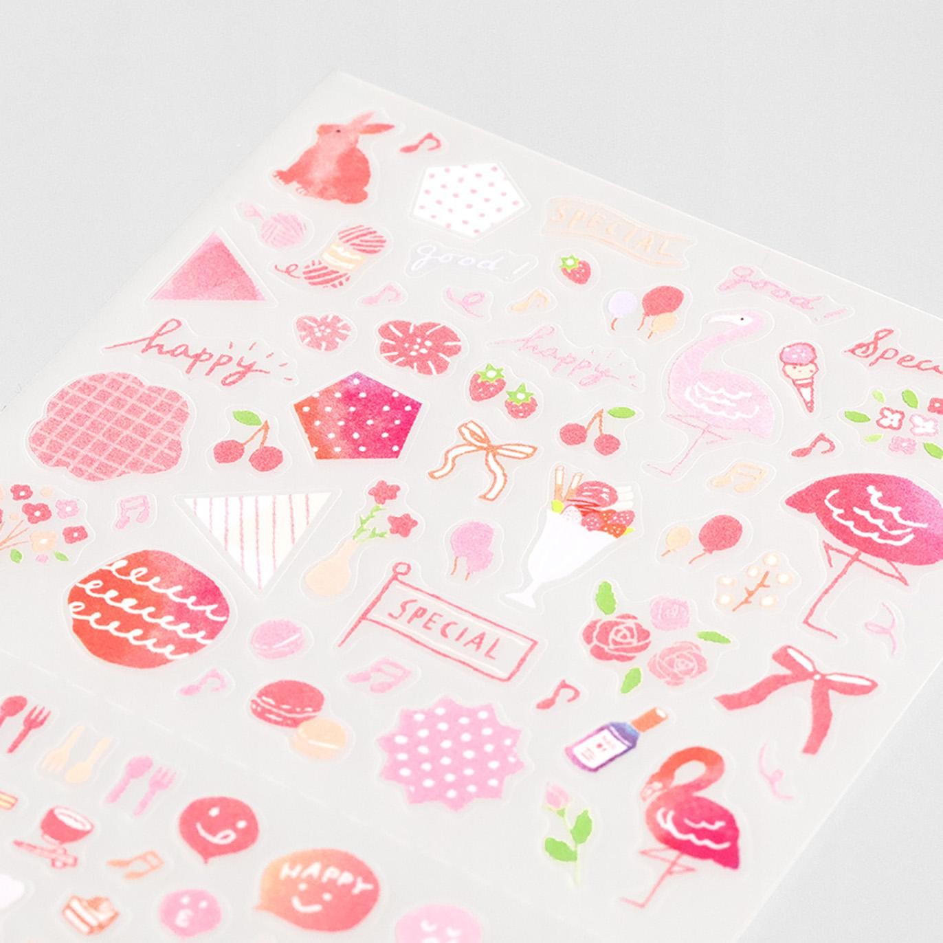 MIDORI Sticker 2558 Color Pink